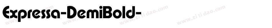 Expressa-DemiBold字体转换