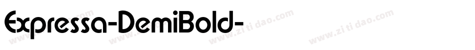 Expressa-DemiBold字体转换