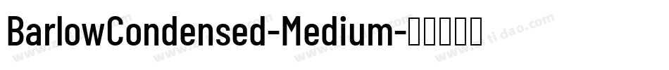 BarlowCondensed-Medium字体转换