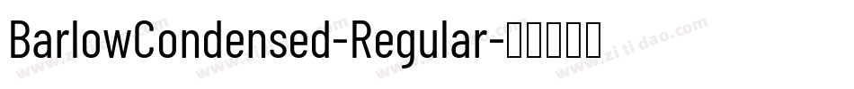 BarlowCondensed-Regular字体转换