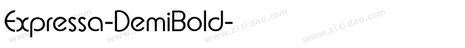 Expressa-DemiBold字体转换