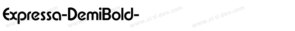 Expressa-DemiBold字体转换