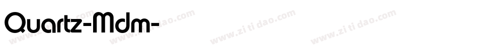 Quartz-Mdm字体转换