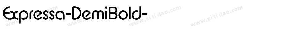 Expressa-DemiBold字体转换