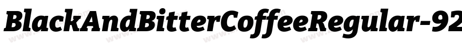 BlackAndBitterCoffeeRegular-92Kj字体转换 BlackAndBitterCoffeeRegular-92Kj字体转换