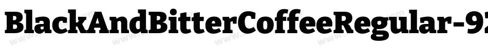 BlackAndBitterCoffeeRegular-92Kj字体转换 BlackAndBitterCoffeeRegular-92Kj字体转换
