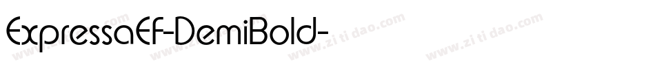 ExpressaEF-DemiBold字体转换