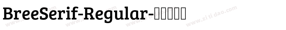 BreeSerif-Regular字体转换