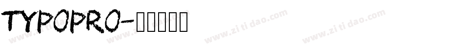 TypoPRO字体转换
