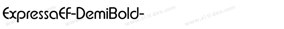 ExpressaEF-DemiBold字体转换