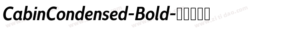 CabinCondensed-Bold字体转换