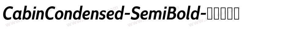CabinCondensed-SemiBold字体转换