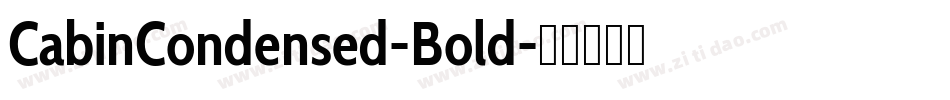 CabinCondensed-Bold字体转换