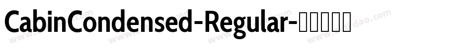 CabinCondensed-Regular字体转换