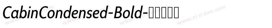 CabinCondensed-Bold字体转换