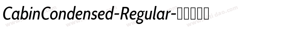 CabinCondensed-Regular字体转换
