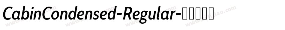 CabinCondensed-Regular字体转换