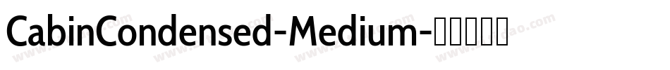 CabinCondensed-Medium字体转换