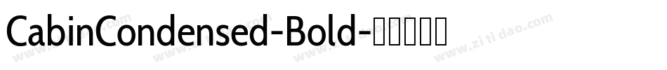 CabinCondensed-Bold字体转换