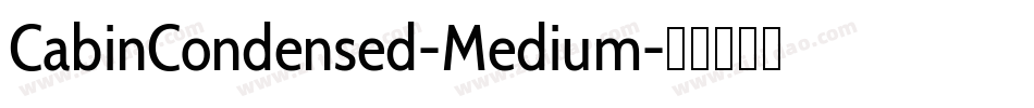 CabinCondensed-Medium字体转换