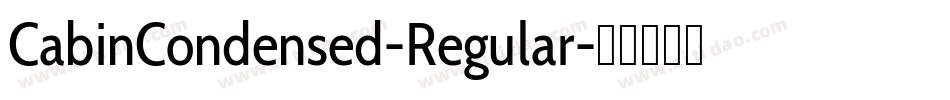 CabinCondensed-Regular字体转换
