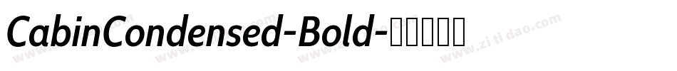 CabinCondensed-Bold字体转换