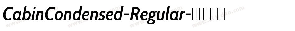 CabinCondensed-Regular字体转换