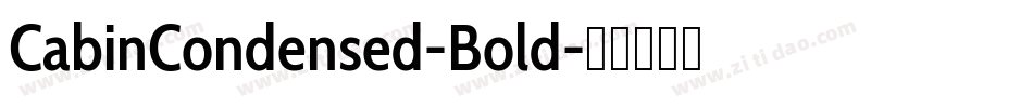 CabinCondensed-Bold字体转换