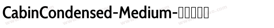 CabinCondensed-Medium字体转换