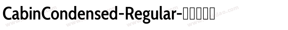 CabinCondensed-Regular字体转换