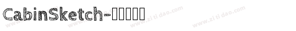 CabinSketch字体转换