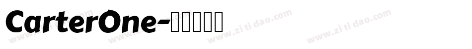 CarterOne字体转换