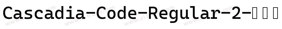Cascadia-Code-Regular-2字体转换