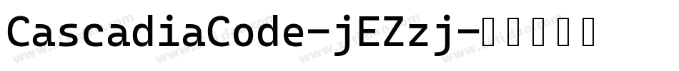 CascadiaCode-jEZzj字体转换