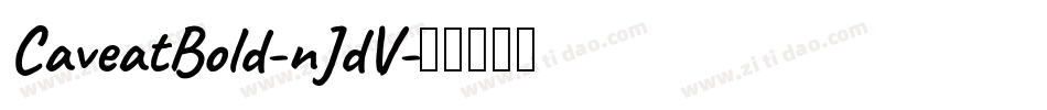 CaveatBold-nJdV字体转换