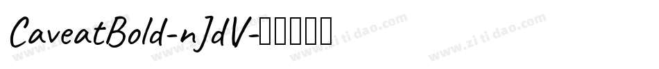 CaveatBold-nJdV字体转换