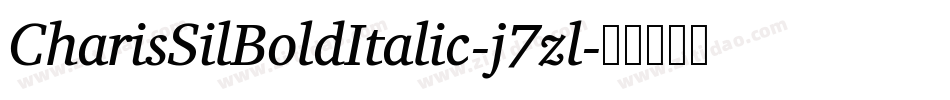 CharisSilBoldItalic-j7zl字体转换
