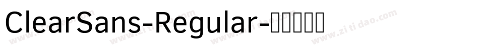 ClearSans-Regular字体转换