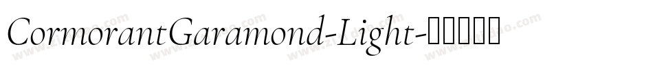 CormorantGaramond-Light字体转换
