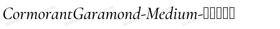 CormorantGaramond-Medium字体转换