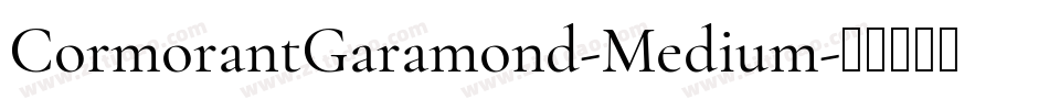 CormorantGaramond-Medium字体转换