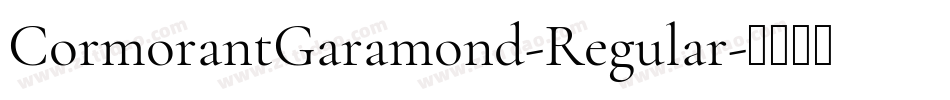 CormorantGaramond-Regular字体转换