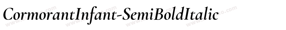 CormorantInfant-SemiBoldItalic字体转换