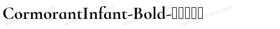 CormorantInfant-Bold字体转换