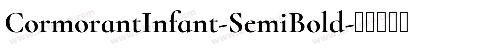 CormorantInfant-SemiBold字体转换