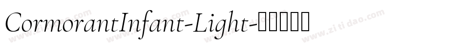 CormorantInfant-Light字体转换