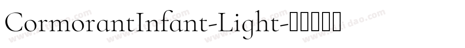 CormorantInfant-Light字体转换