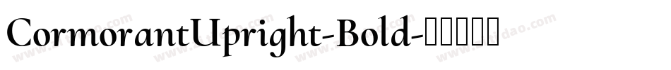 CormorantUpright-Bold字体转换
