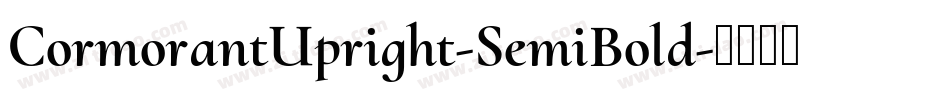 CormorantUpright-SemiBold字体转换