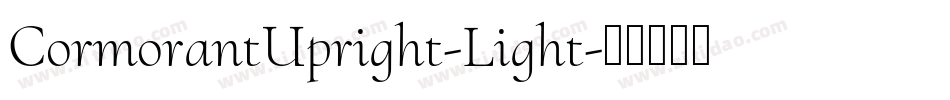 CormorantUpright-Light字体转换